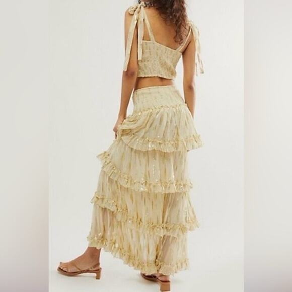 Jen’s Pirate Booty x Free People Solar Maxi Skirt in Full Moon Medium NWOT - Picture 3 of 6